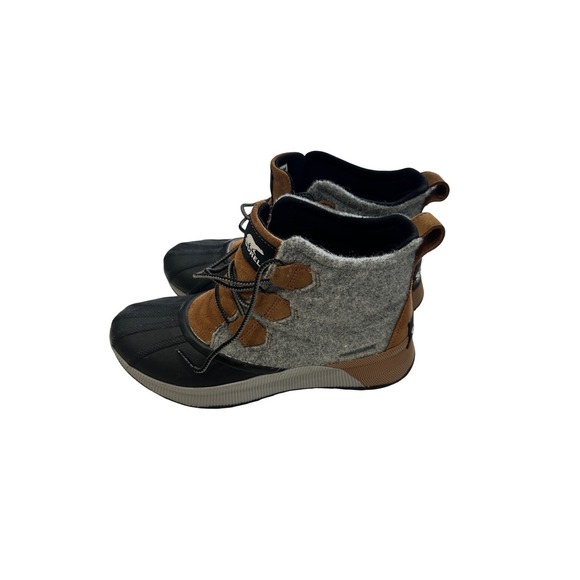 Women Sorel Out N About III Classic Duck Boots Grey Felt Waterproof 8.5 - Picture 5 of 9